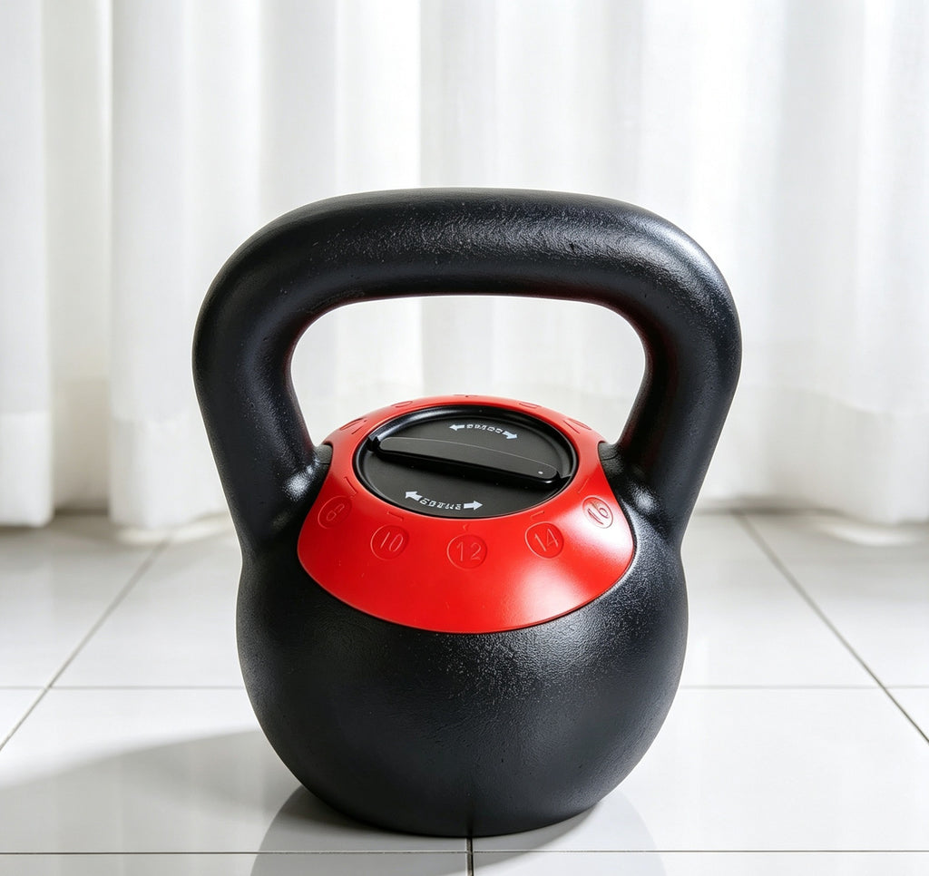 Solid hand-held kettlebell