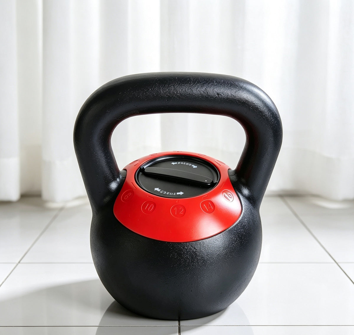 Solid hand-held kettlebell