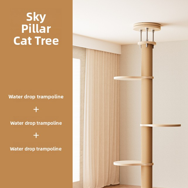 Multi-Level Cat Climbing Tree with Nest