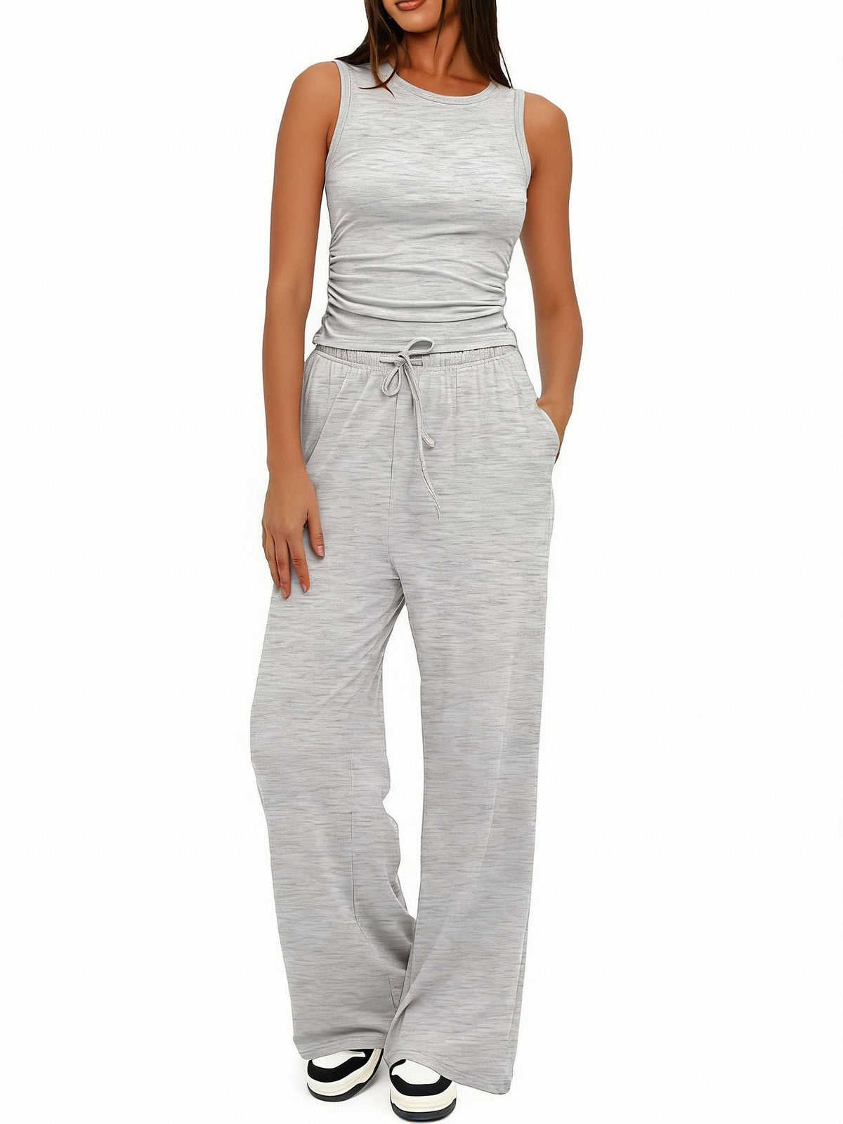 casual wide-leg pants teemdrop