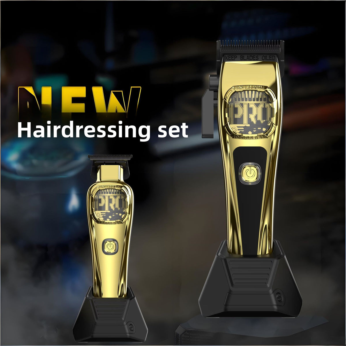 Professional Cordless Hair Clipper with Titanium Ceramic Blade teemdrop