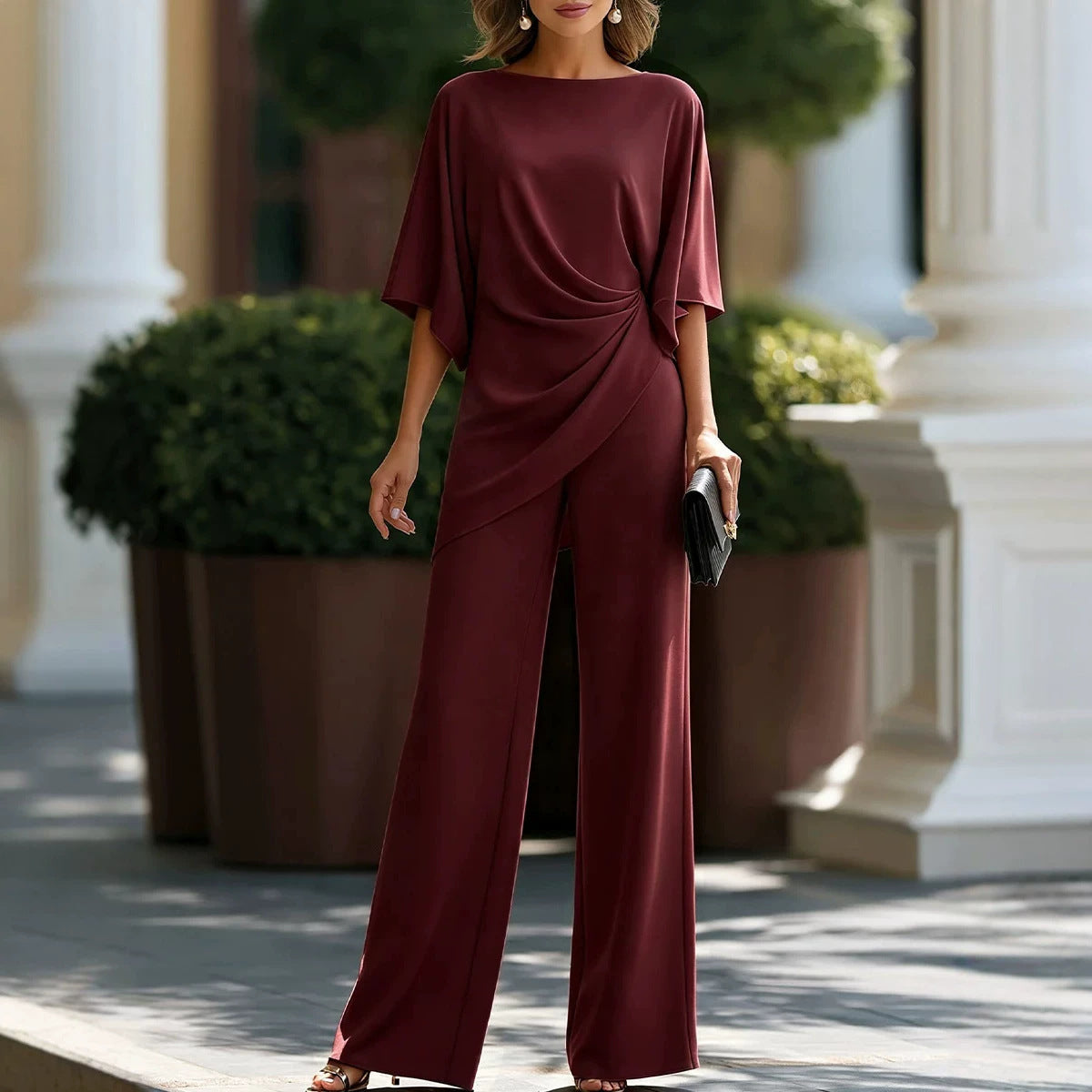 Loose Top Wide Leg Pants