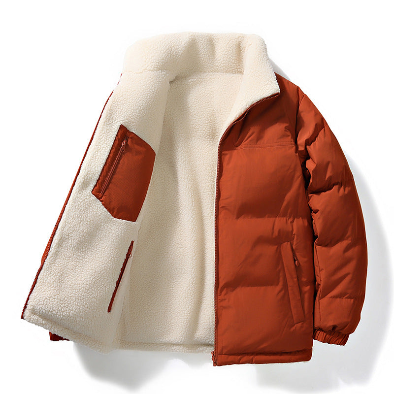 Reversible Stand Collar Winter Coat