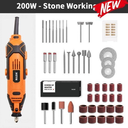 Electric Grinder Variable Speed Handheld Rotary Tool Kit