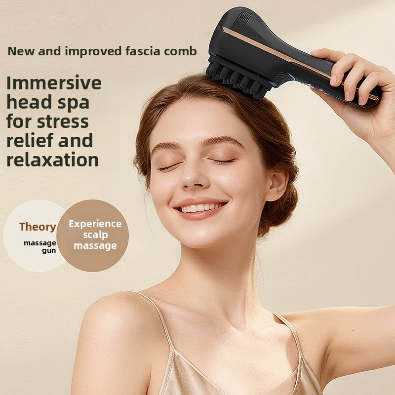 Rechargeable Vibrating Massage Comb with 5 Modes for Hair and Scalp Care