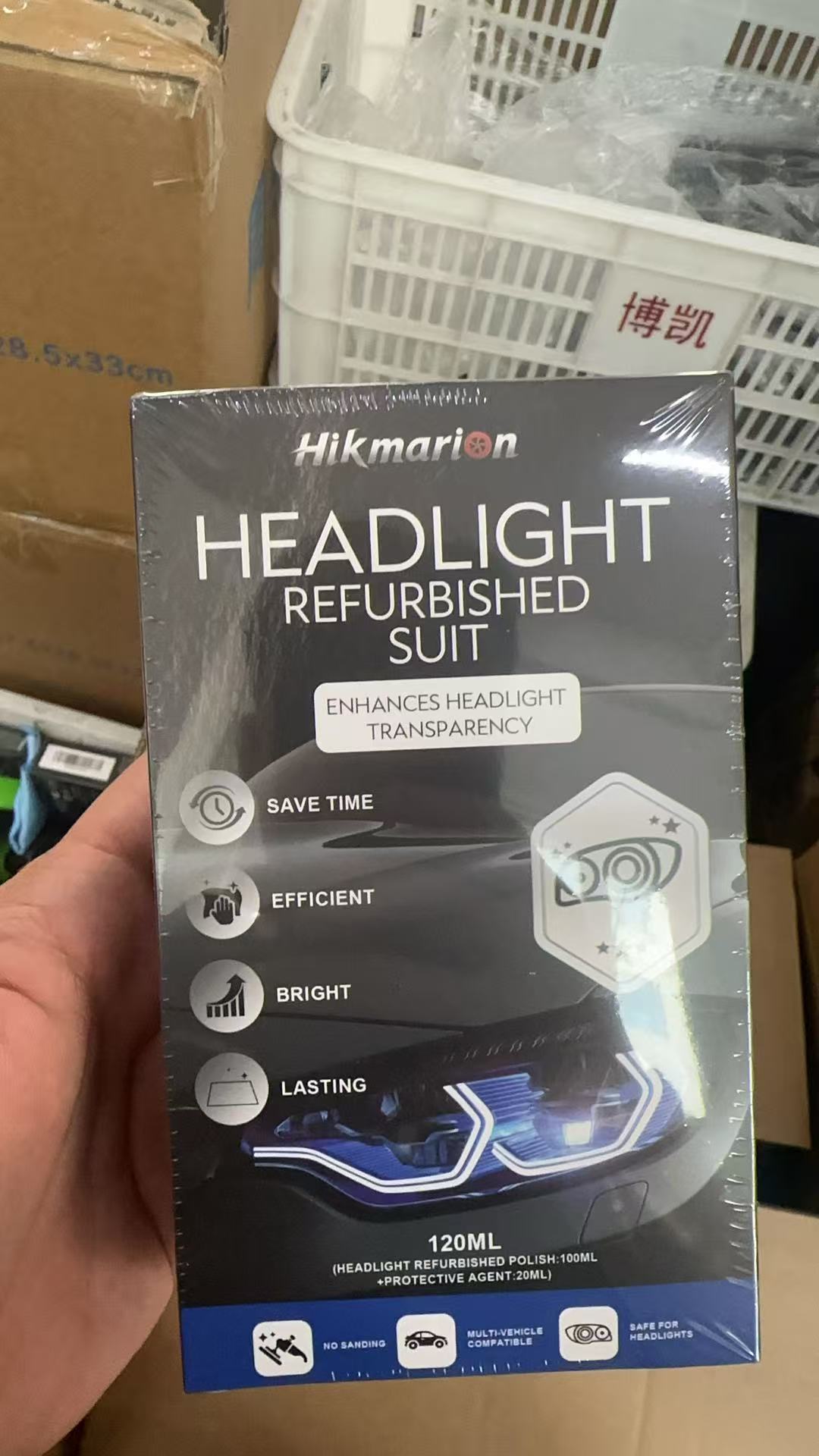 Car Headlight Restoration Kit Anti-Yellowing Cleaning Brightening Protective Coating Agent