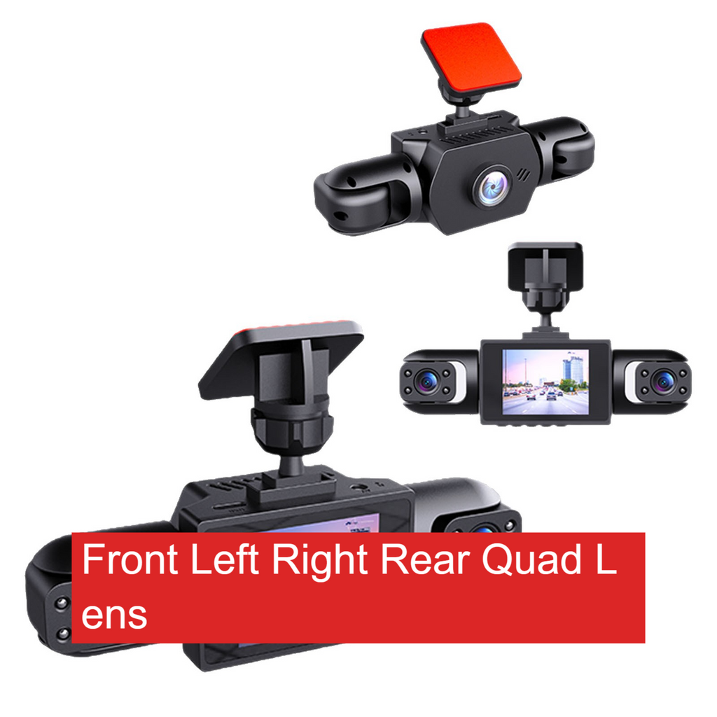 360-degree panoramic four-channel vehicle recorder