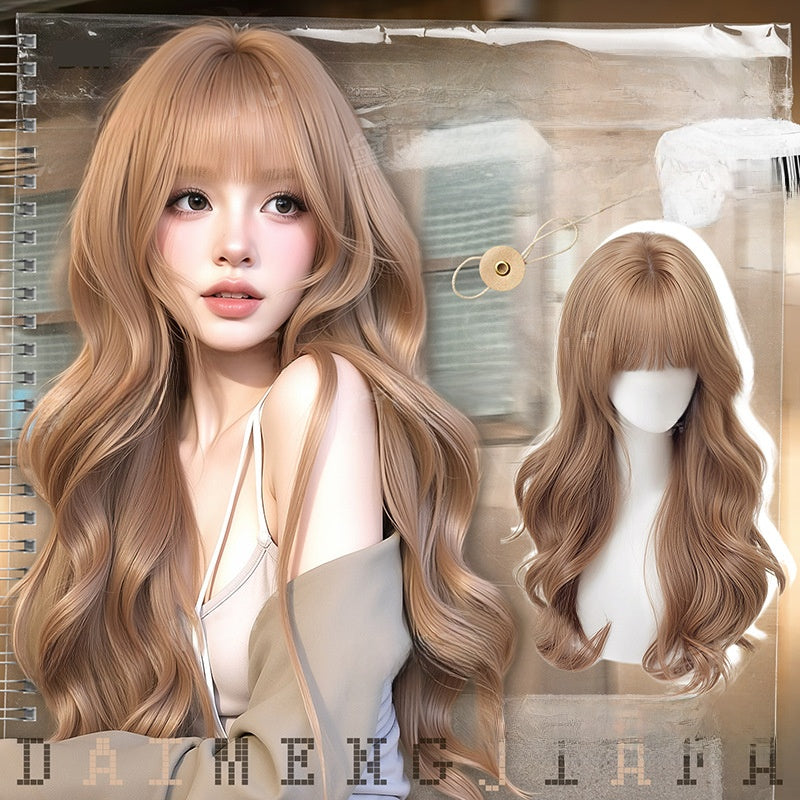 Wig Full Head Big Wave Daily Full Top Full Head Cover