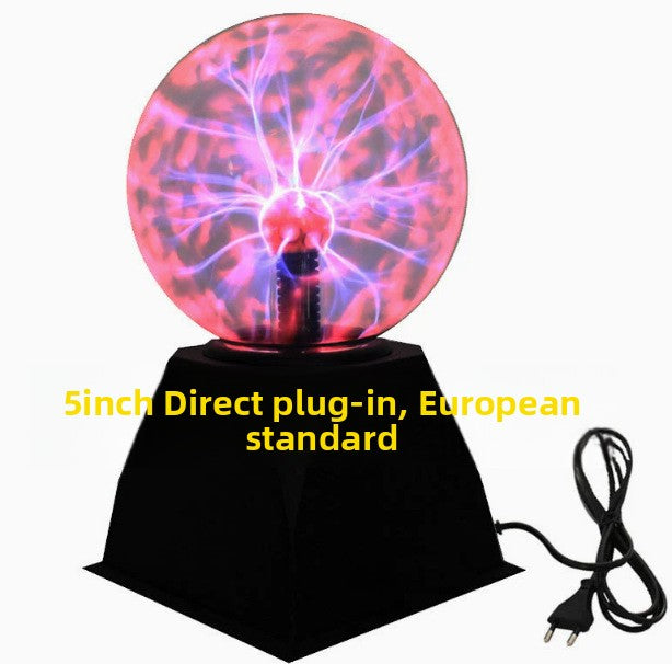 Touch-sensitive plasma ball lightning lamp