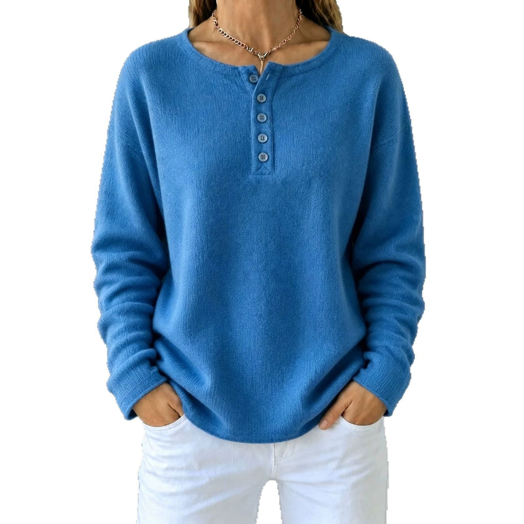 Women's Solid Color Button-Up Knit Cardigan Long Sleeve Casual Outerwear Coat teemdrop