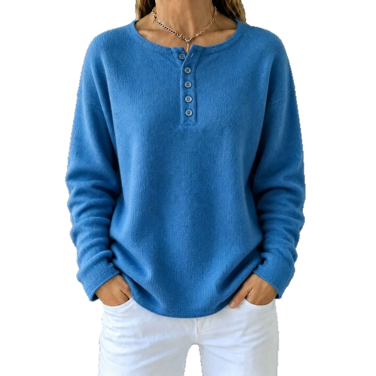 Women's Solid Color Button-Up Knit Cardigan Long Sleeve Casual Outerwear Coat teemdrop