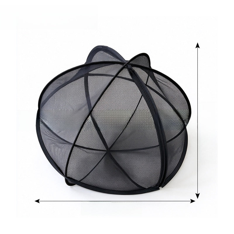 Rolling Mesh Cat Playpen Foldable Outdoor Pet Enclosure with Handle