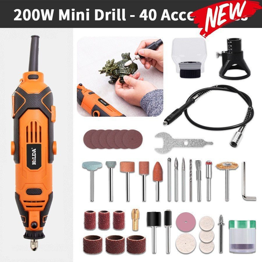 Electric Grinder Variable Speed Handheld Rotary Tool Kit