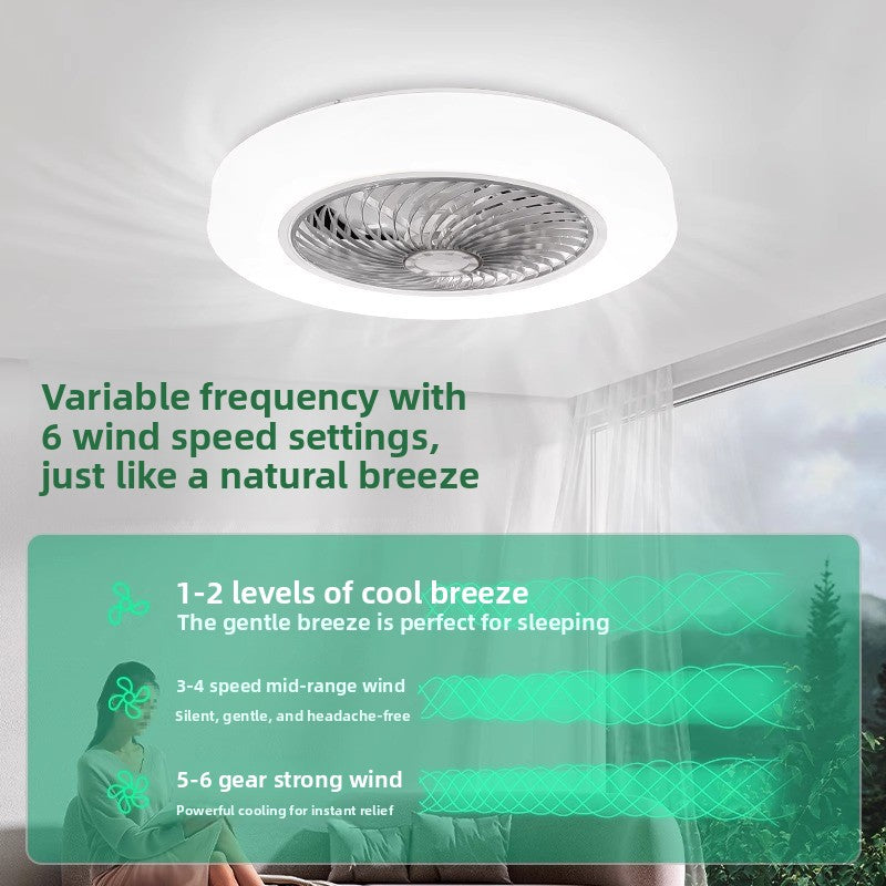 Fan lamp bedroom ceiling lamp modern simple household