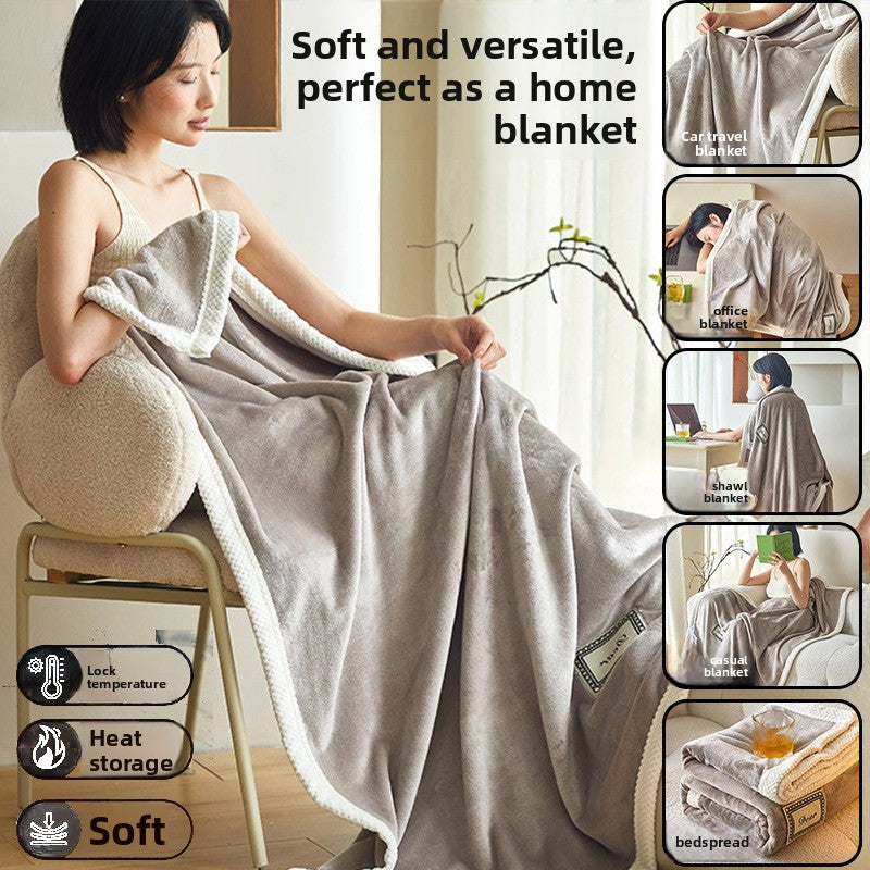Coral Fleece Blanket Soft Anti-Static All Season Use