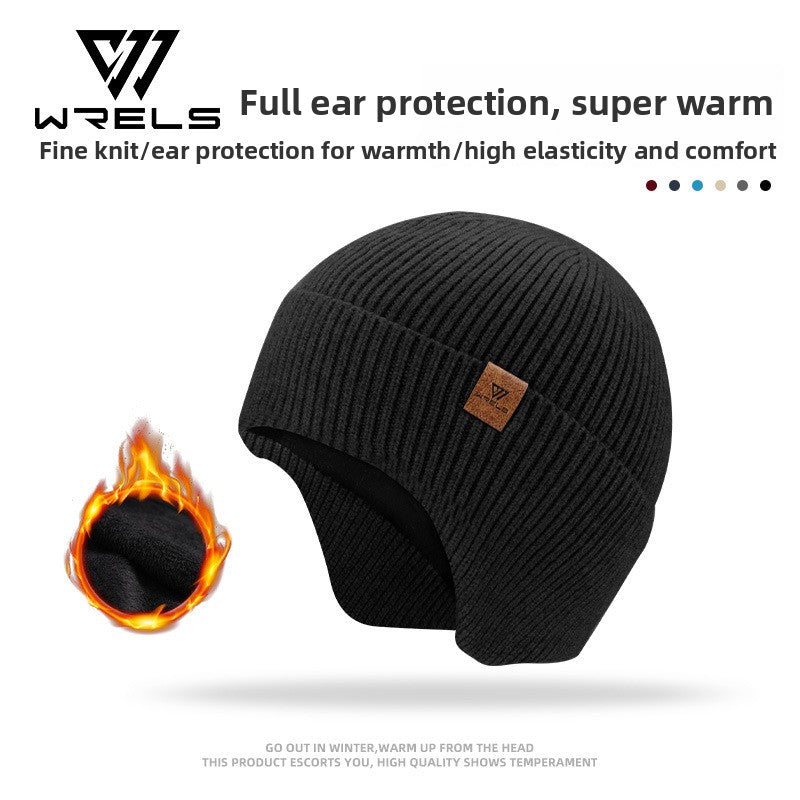 Womens Mens Fleece Lined Windproof Knitted Hat teemdrop