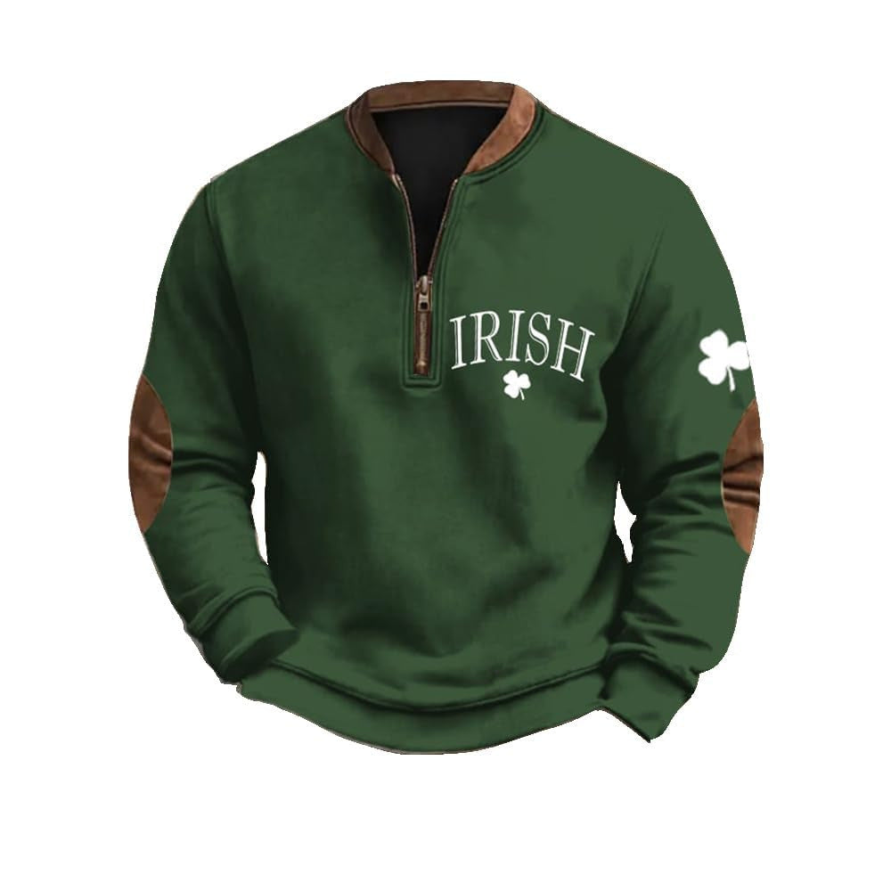 Fashion half-zip men's sport shirt