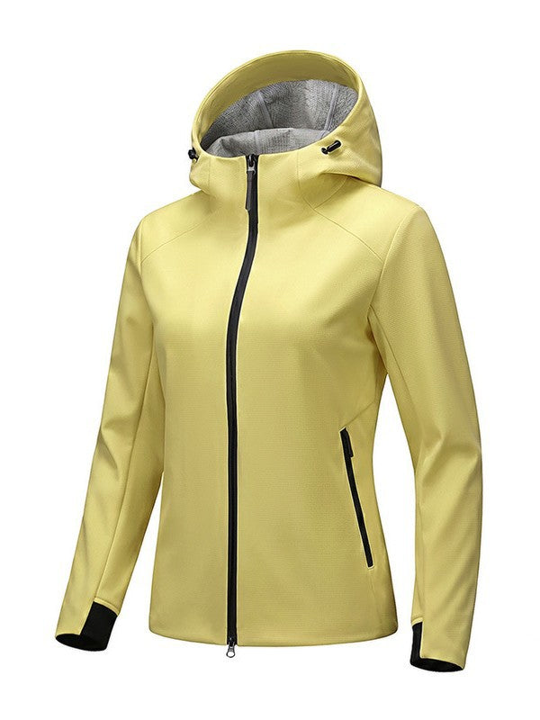 Unisex Hooded Windproof Softshell Jacket teemdrop