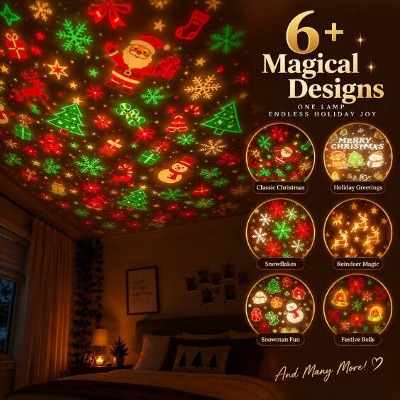 Christmas tree USB projection lamp