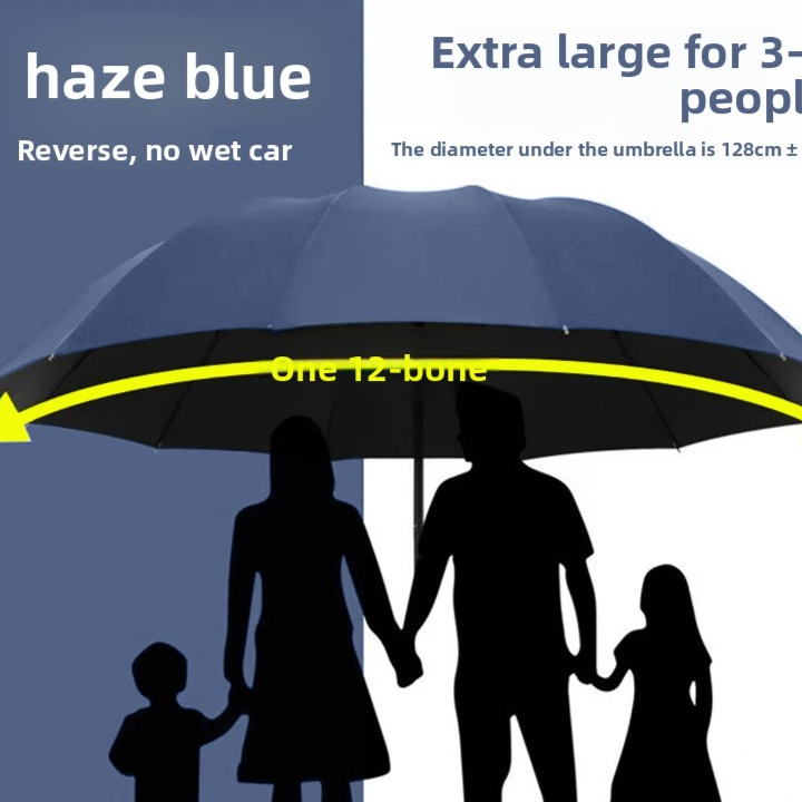 Automatic Folding Umbrella with Sun Rain Protection