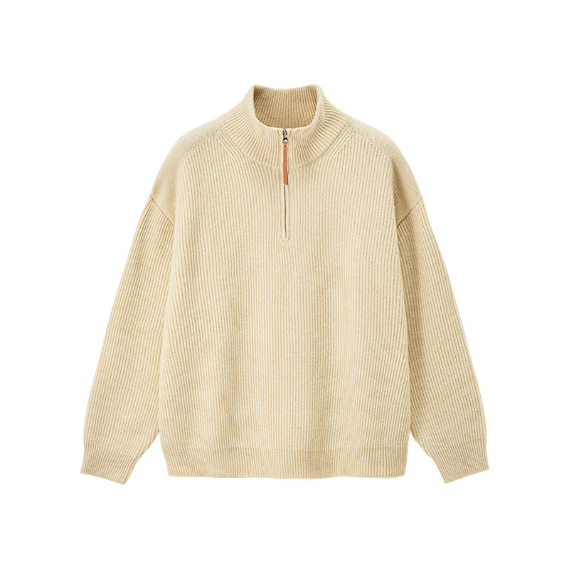Half-zip turtleneck sweater teemdrop