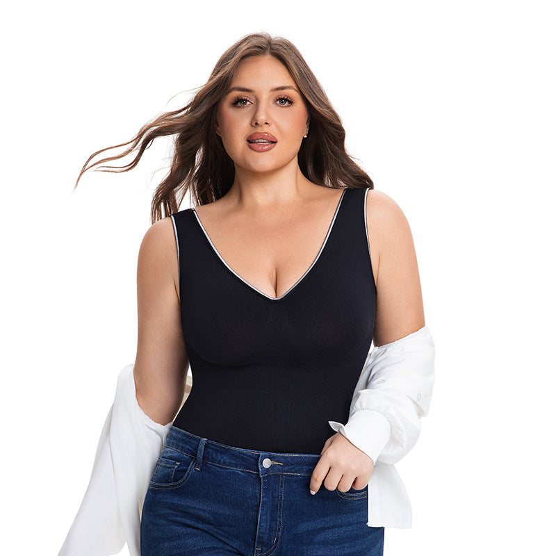 Women's Plus Size Seamless Quick-Dry Shockproof Yoga Fitness Tank Top