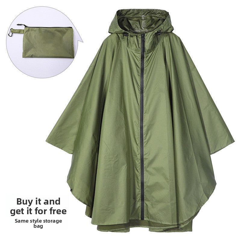 Fashionable cape raincoat for outdoor use teemdrop