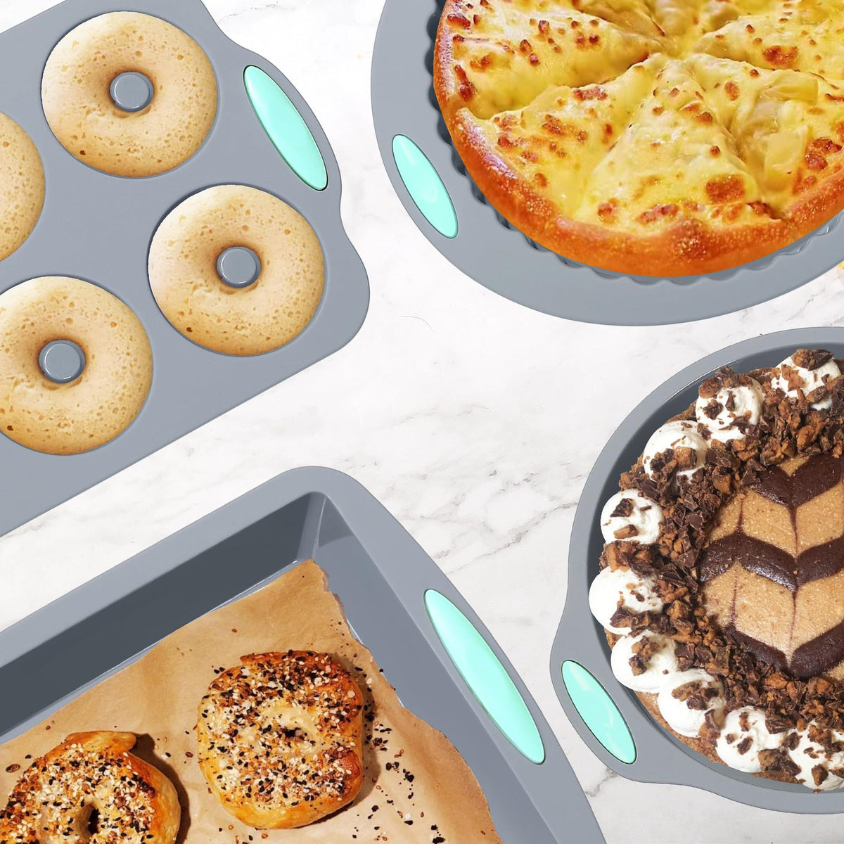 Silicone Two-Color Baking Pan Set