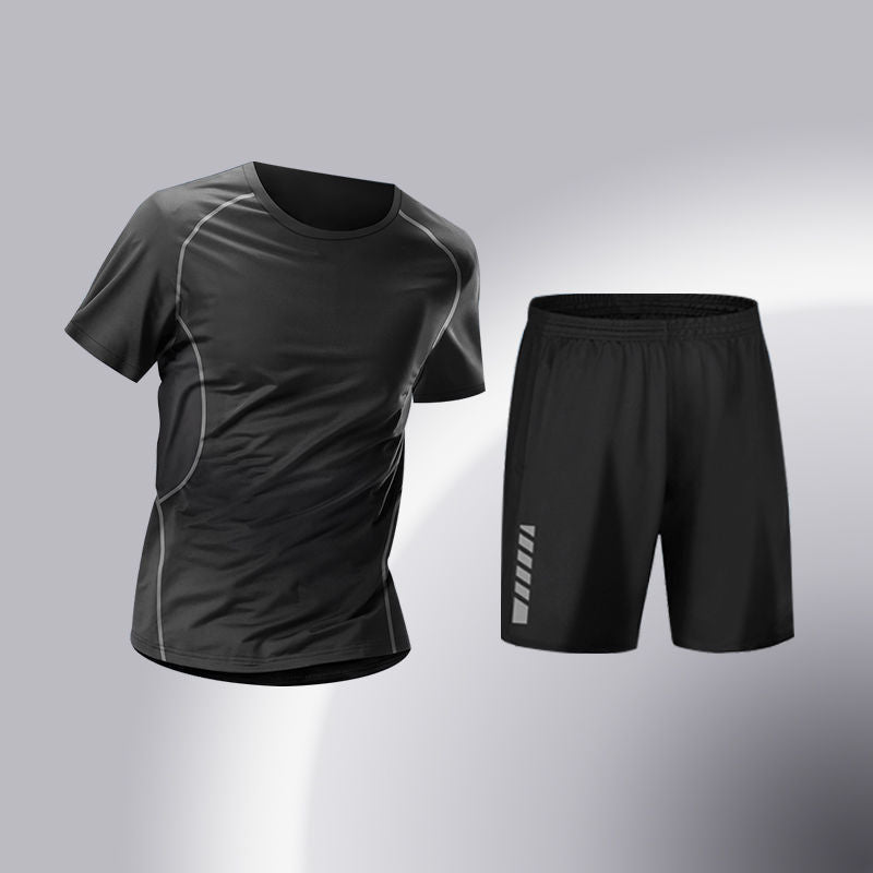 Men's Quick-Dry High-Elasticity 5-Piece Training Tracksuit Set teemdrop