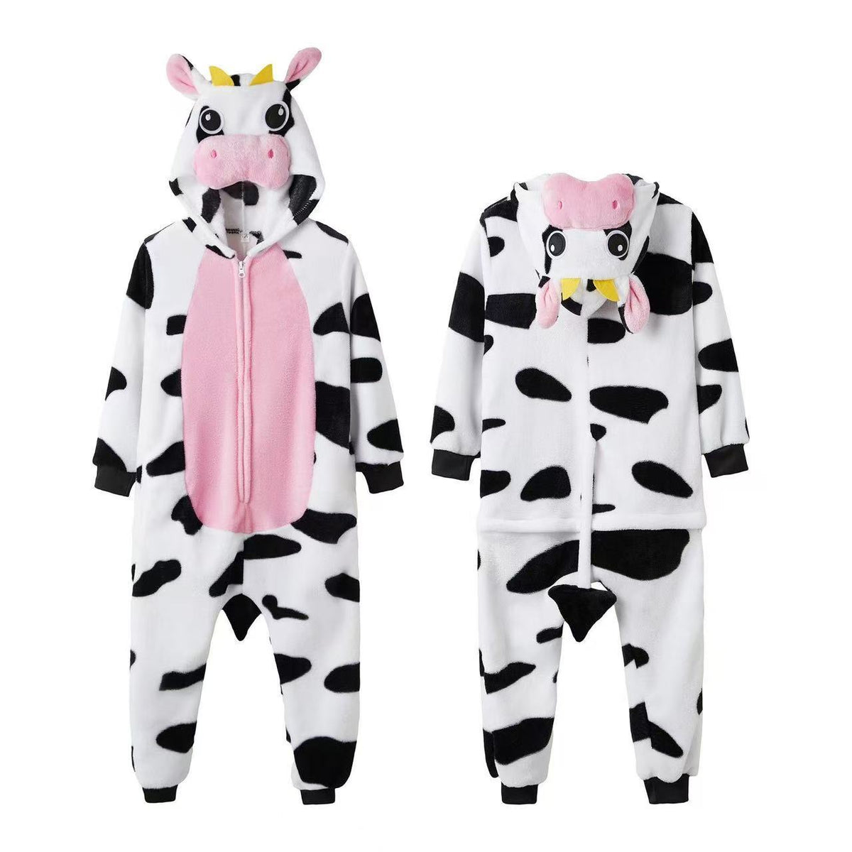 Cow Cartoon Flannel Pajamas