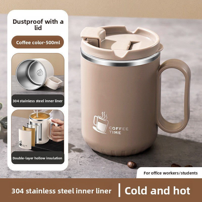 Stainless Steel Mug with Lid for Coffee Tea
