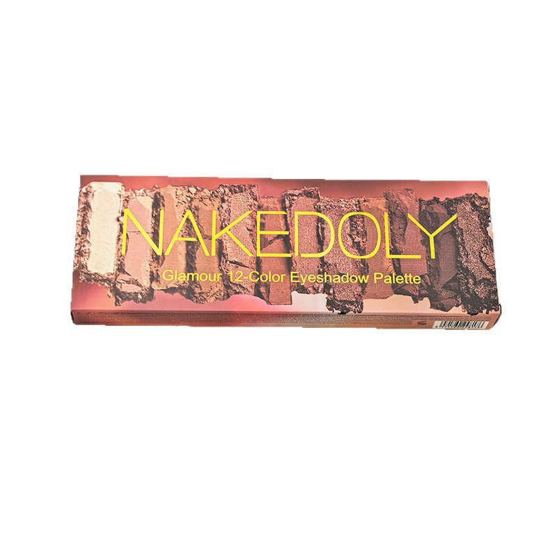12-Color Earth Tone Matte Shimmer Eyeshadow Palette