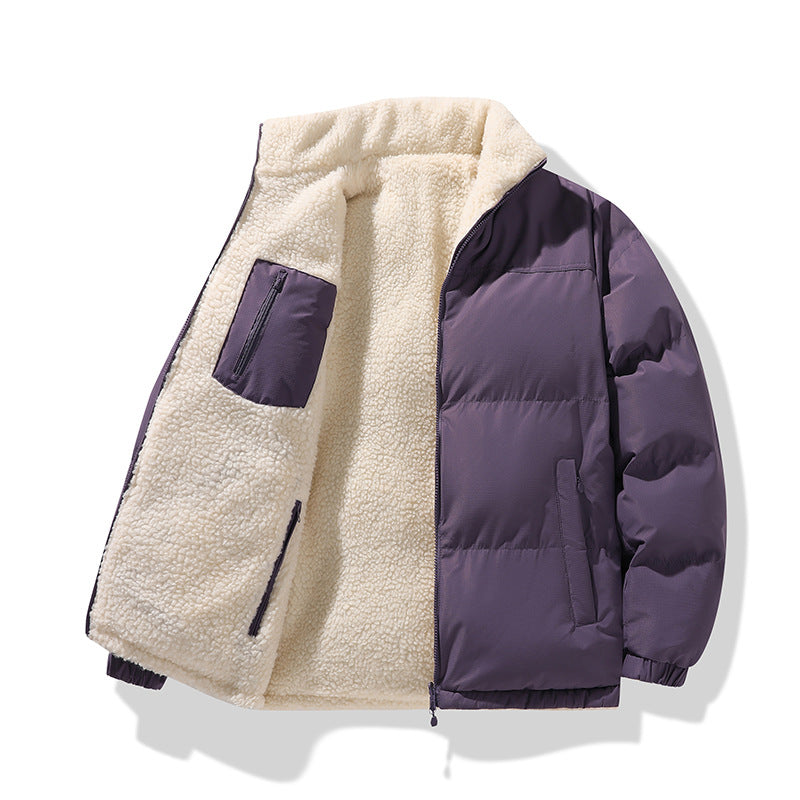 Reversible Stand Collar Winter Coat