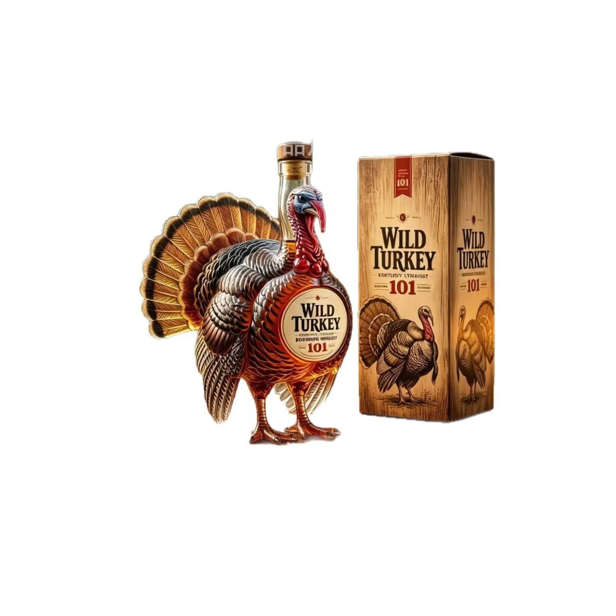 Turkey Shape Glass Whiskey Bottle