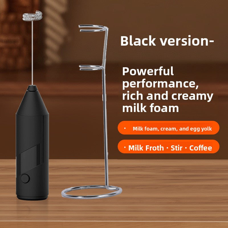 Handheld Electric Milk Frother Rechargeable Foam Maker teemdrop