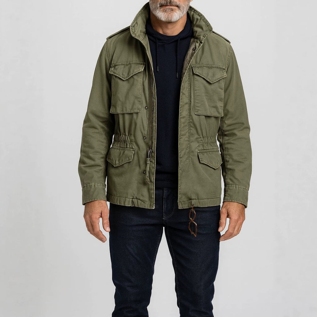 Men's Casual Multi-Pocket Long-Sleeve Jacket teemdrop