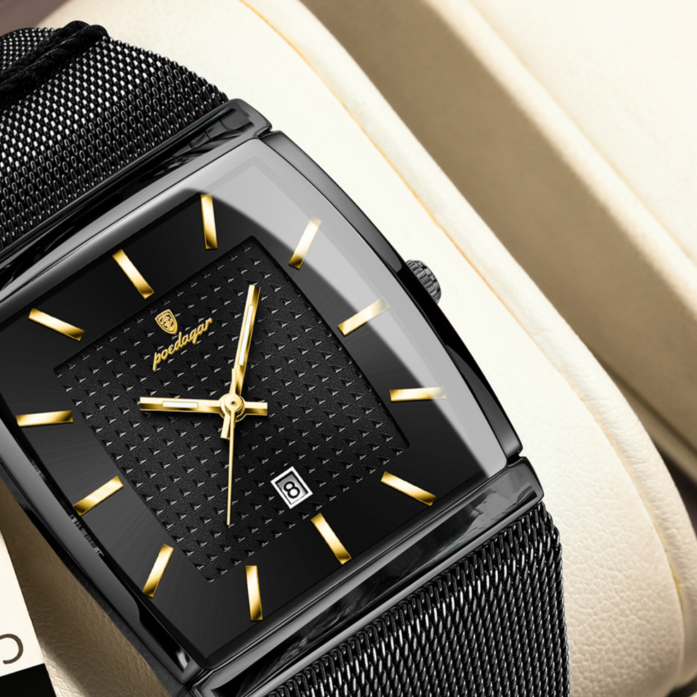Ultra-Thin Men's Square Quartz Watch teemdrop