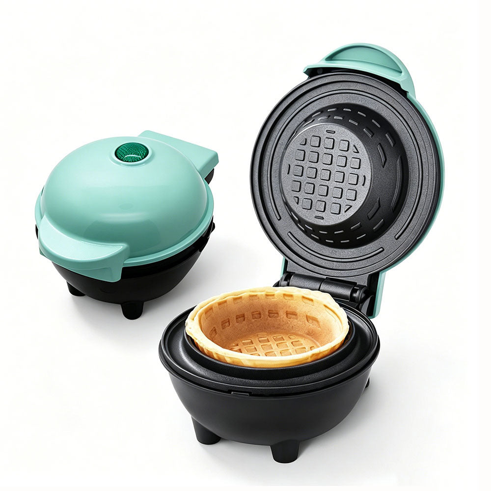 Multifunctional Waffle Bowl Maker, Cake, Egg Tart, Ice Cream Cone & Egg Roll Machine teemdrop