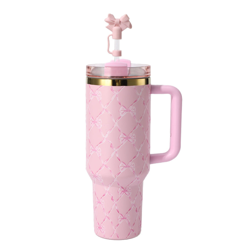 Floral Insulation Cup with Handle