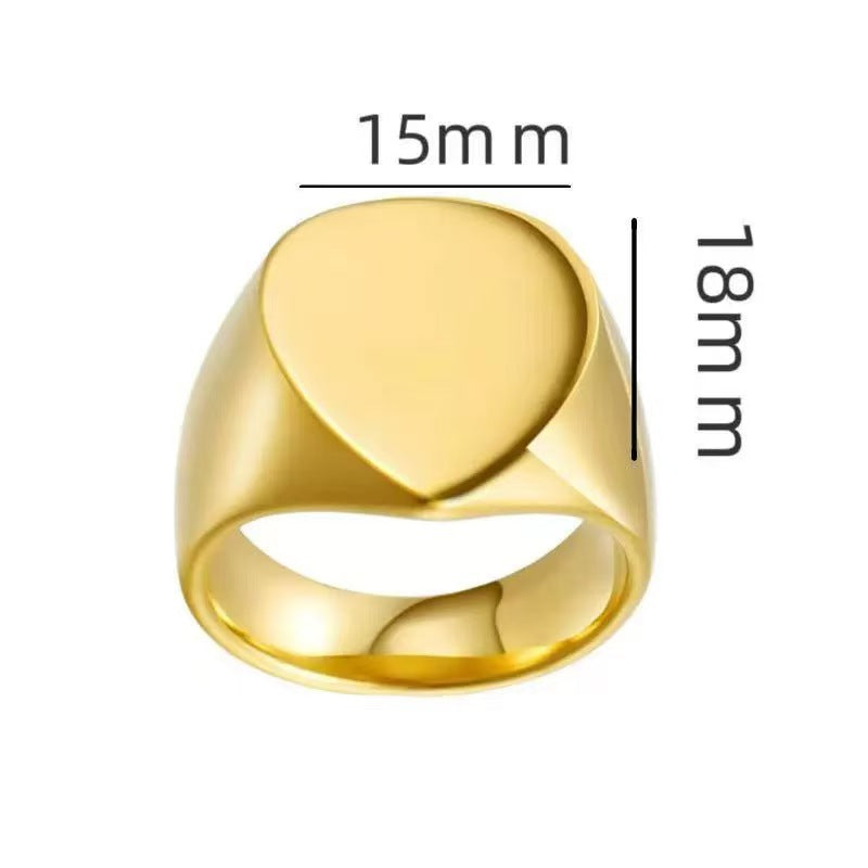 Stainless steel ring jewelry