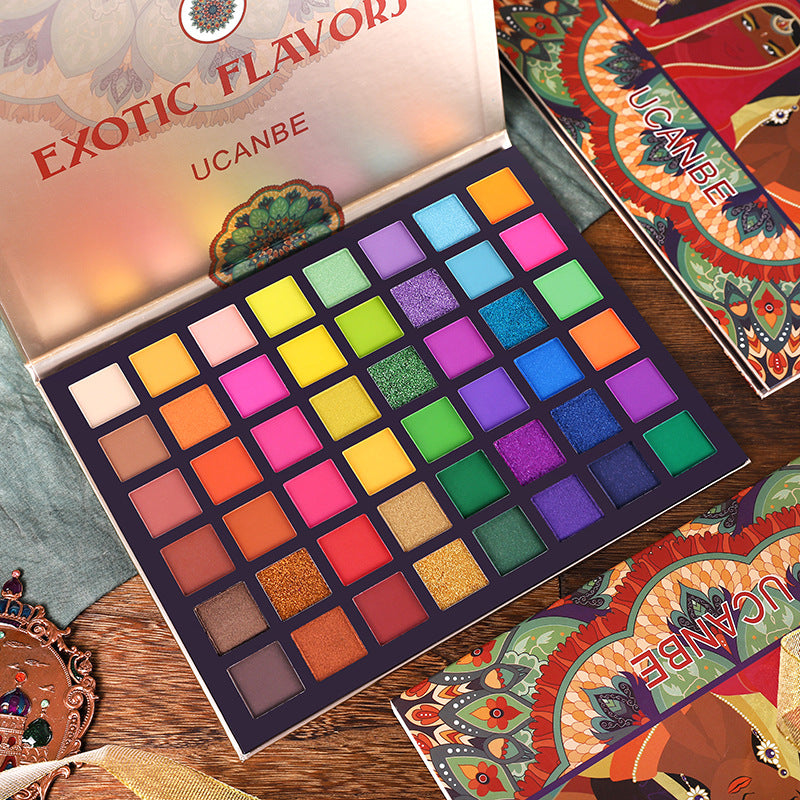 48-color soft-gloss matte eyeshadow palette teemdrop