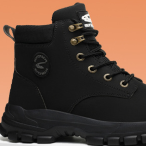 Men Microfiber Leather Steel Toe Anti-Puncture Lightweight Safety Work Shoes teemdrop