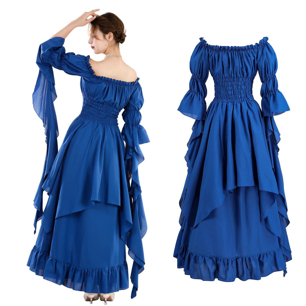 Retro women's dress teemdrop