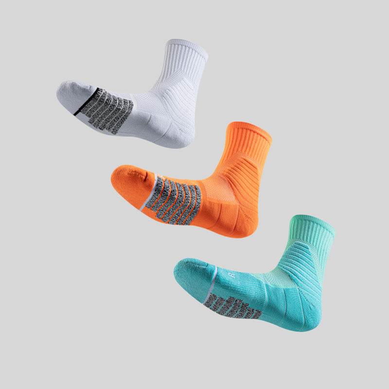 Men's High Tube Towel Sole Athletic Training Socks teemdrop