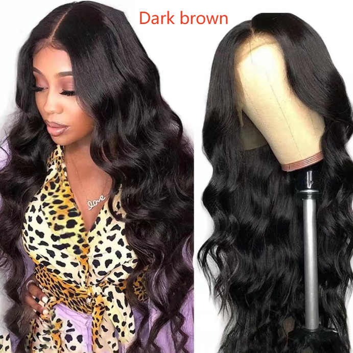 Women's Synthetic Long Curly Wig with Bangs Heat Resistant Fiber teemdrop