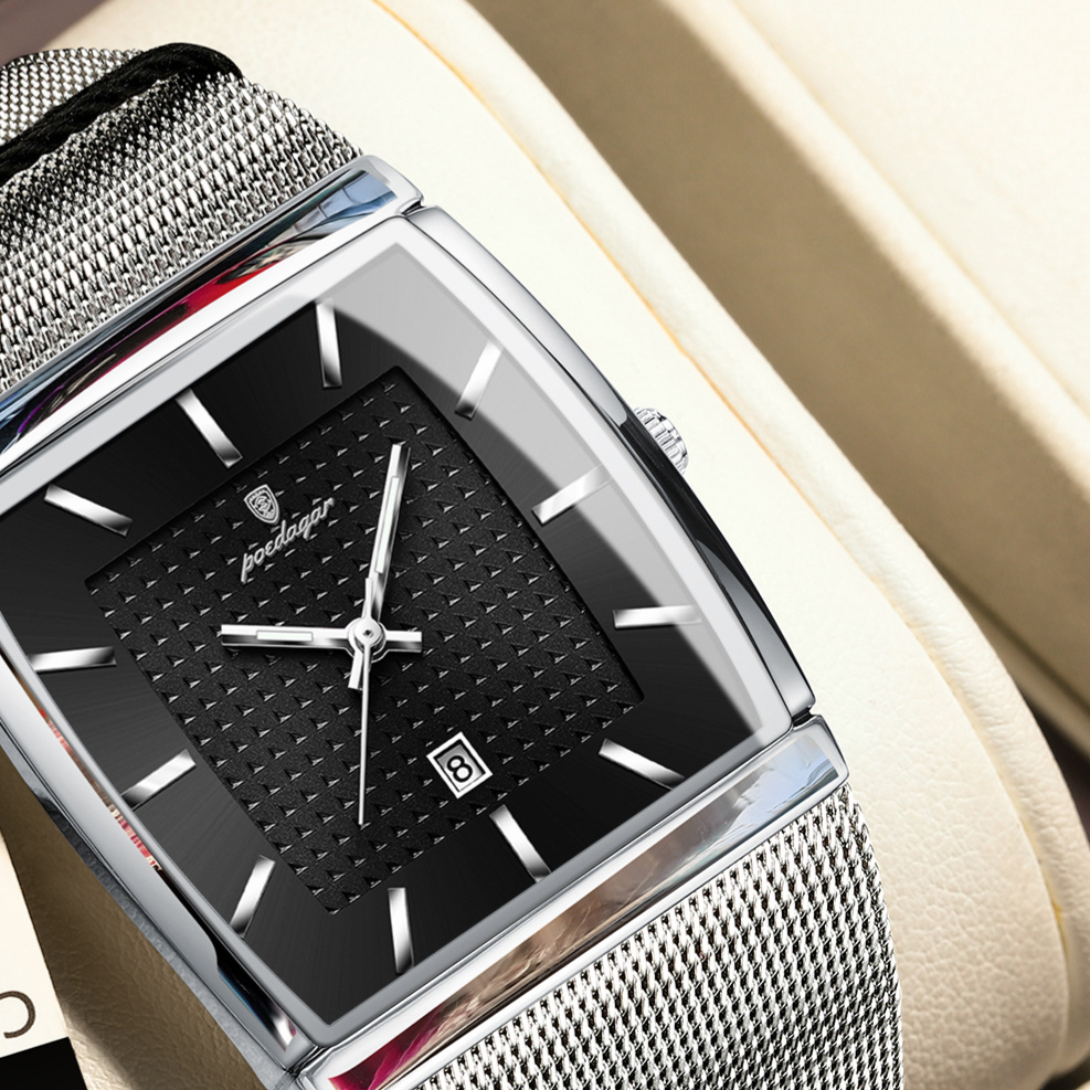 Ultra-Thin Men's Square Quartz Watch teemdrop