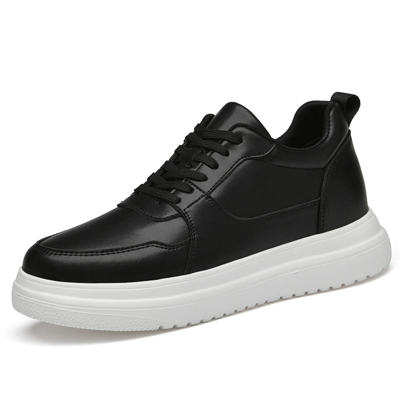 Men Breathable Hidden Height Increasing Casual Sneakers Lightweight Slip On Flat Shoes teemdrop