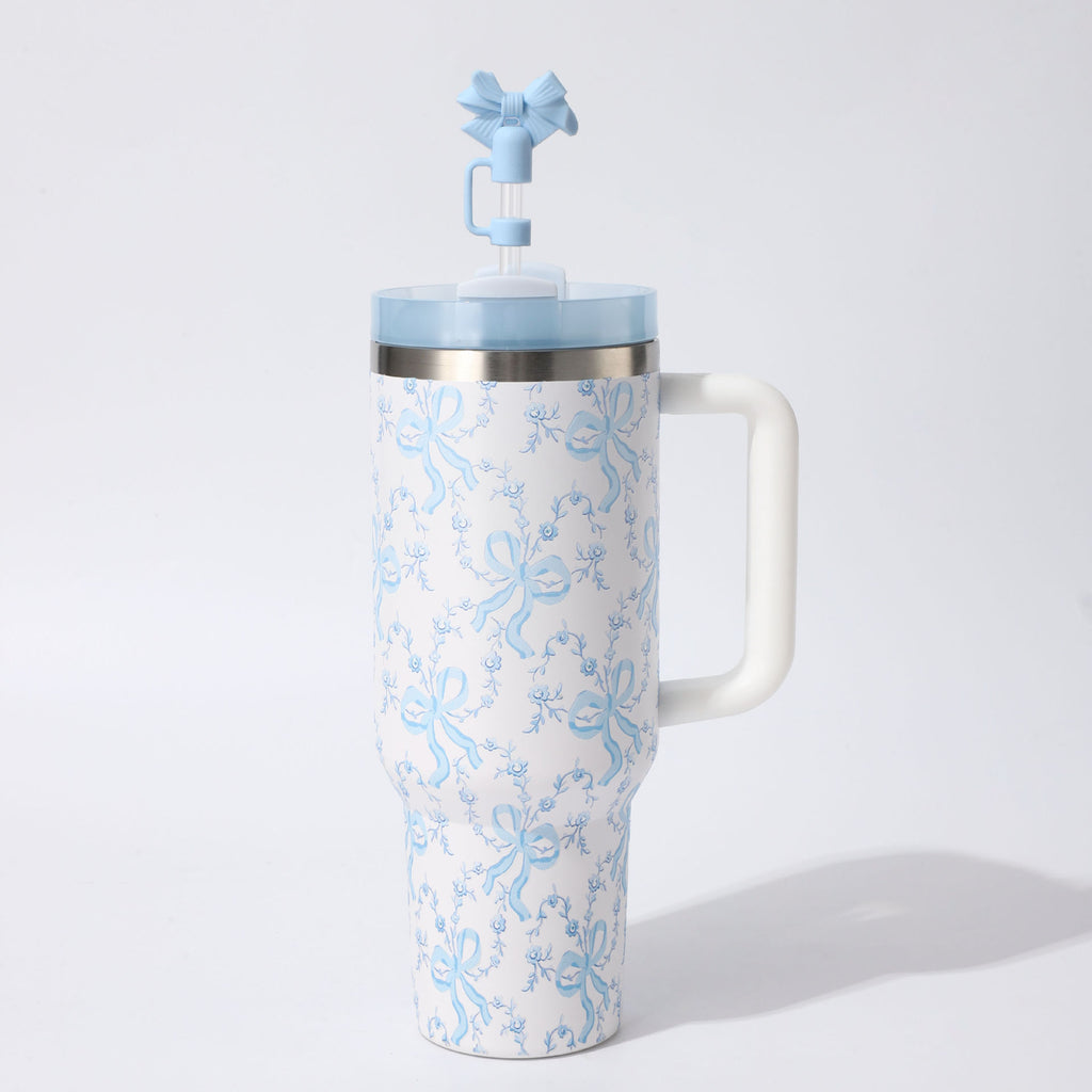 Floral Insulation Cup with Handle