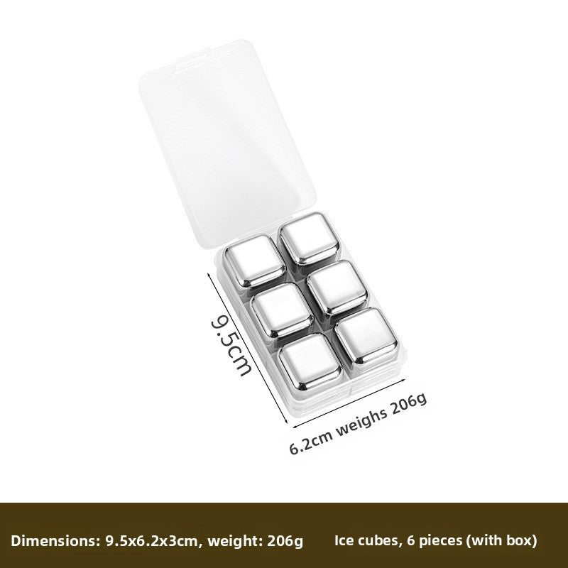 Reusable Stainless Steel Ice Cubes for Drinks