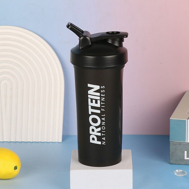 Portable 700ml Protein Shaker Cup Leak-Proof Mixing Water Bottle teemdrop